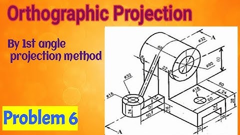 5.6 How to draw orthographic projection for a given isometric view / Engineering Graphics