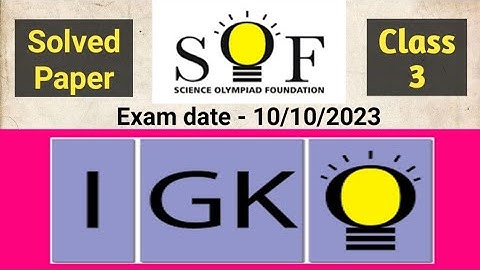 IGKO Class 3 Solution (Set-B) | Solved GK Olympiad Class 3 #sof #igko #class3 #gk #gkquiz #olympiads
