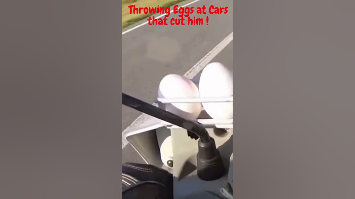 Throwing Eggs at Cars that cut him! | Dashcam #shorts