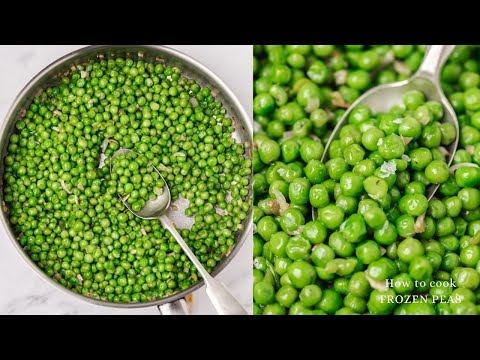 How To Cook Frozen Peas - Sauteed