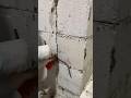 Perfect doorway fill using blocks and rebar #diy #construction