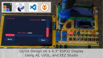 UI/UX Design on a 4.3” ESP32 Display Using AI, LVGL, PlatformIO, and EEZ Studio