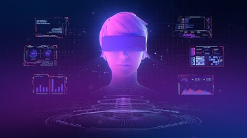 Cyberpunk Futuristic VR Headset Interface Background video | Footage | Screensaver