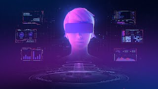 Cyberpunk Futuristic Vr Headset Interface Background Video | Footage | Screensaver