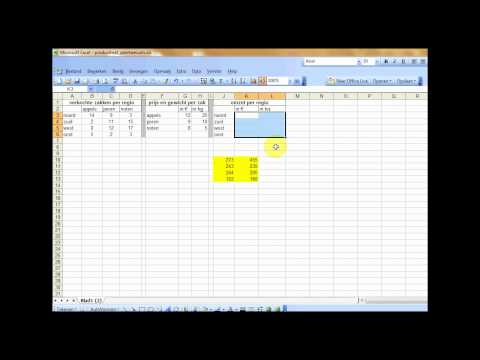 Video: Hoe gebruik je de matrixfunctie in Excel?