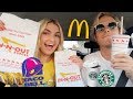 Letting The Person In Front Of Me DECIDE What I EAT for 24 HRS!!!  | Rydel Lynch