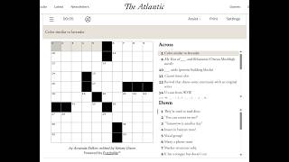 The Atlantic Crossword 25/07/2026