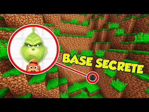 MINECRAFT J'AI TROUVÉ LA BASE SECRÈTE DU GRINCH 😱 ! JE LE DÉFI POUR NOËL !