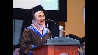 Speech by Chancellor Awards Recipient Farah Iliyana Mohd Noor 2017