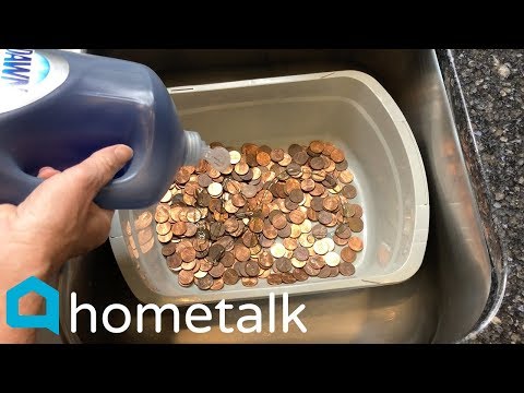 Penny Decor | Pour Salt Over Pennies For This Gorgeous Decor Idea! | Hometalk