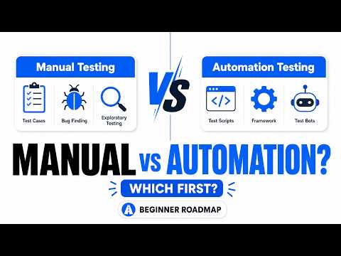 Manual vs Automation Testing Explained | Which is Best for Beginners? QA Career Roadmap
