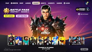 Fortnite Chapter 7 Season 4 Battle Pass Showcase (All Tiers)