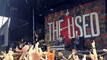 The used - intro Nirvana/A box of sharp objects / ending Rage against the machine - Rockfest 2014