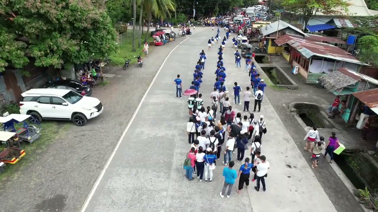 Aerial View Of Annual Town Fiesta Of Pulupandan.....