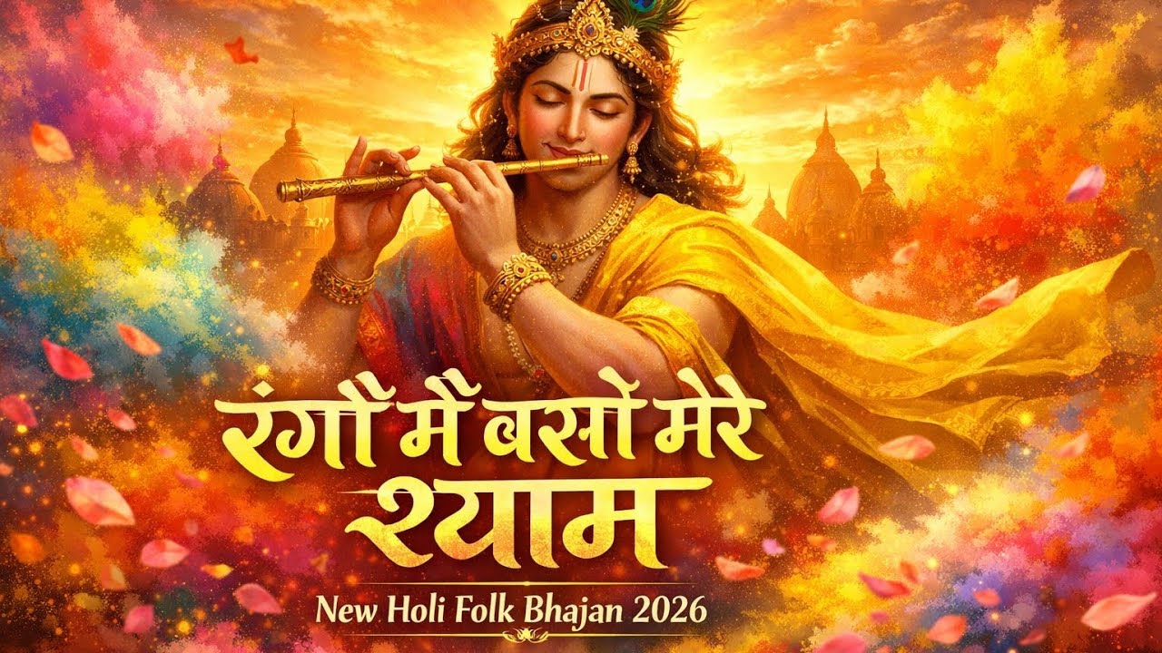 रंगों में बसो मोरे श्याम | Holi Special Bhajan 2026 | New Krishna Holi Song | Vrindavan Holi Song