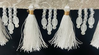 How to stitch Bridal saree tassel