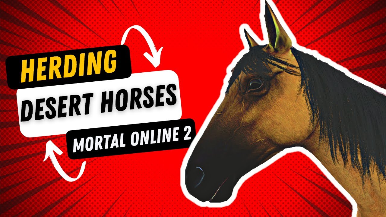 Mortal Online 2 How to Make 80g/Hour Taming & Herding Desert Horses