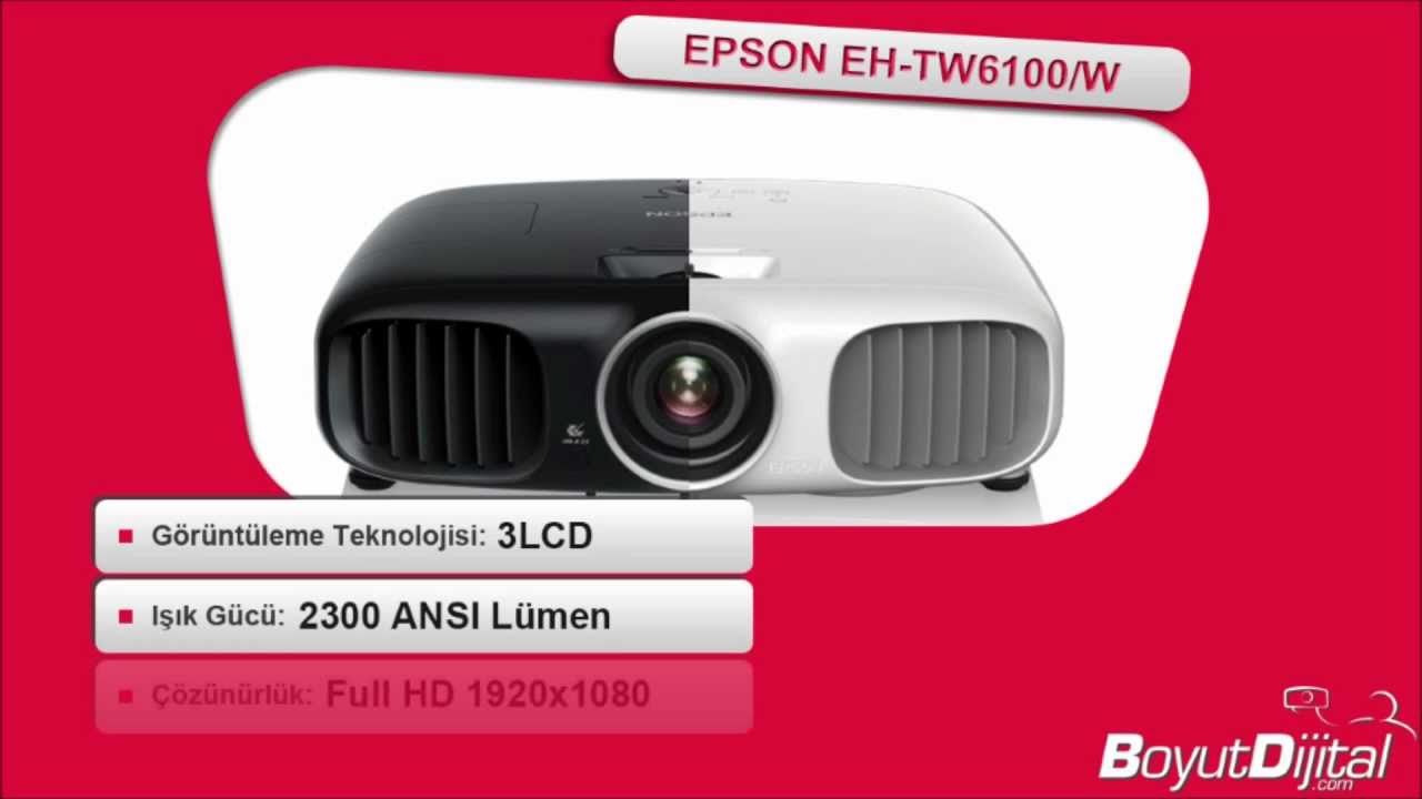 Epson EH-TW6100W Kablosuz Full HD 3D Projeksiyon Cihazı - Epson 3D