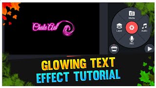 Kinemaster Black Screen Glowing Text Editing || Glowing Status Video Editing in Kinemaster screenshot 2