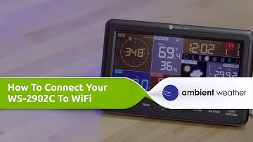 HOW TO: Connect Your WS-2902C To WiFi