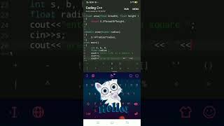 program of C++ to calculate the area of different shapes using functions overloading.
