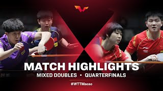 Wang Chuqin/Sun Yingsha vs Kuai Man/Fan Zhendong | XD | WTT Macao 2021 (QF)