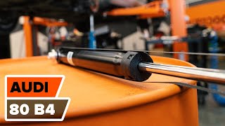 How to replace Dampers and shocks on AUDI 80 (8C, B4) - video tutorial