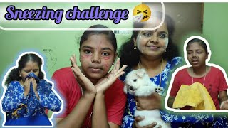 ✨sneezing challenge 🤧🤧 subscriber requested video #funny