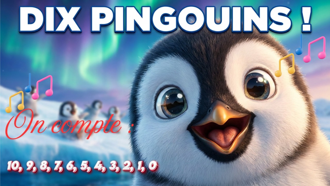 Dis Petits Pingouins - Comptine pour enfants et bébés | Inkima_Tv Show ...