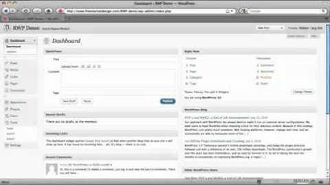 Tutorial: Introduction to Your Wordpress Dashboard