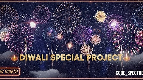 Diwali Fireworks Animation Using JavaScript Libraries | Real Fire Shots Effect 🎇