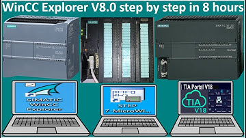 WinCC Explorer V8.0 full tutorial step by step in 8 hours