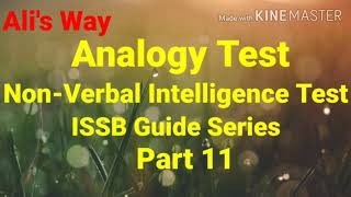 Analogy test|Non Verbal intelligence test|ISSB ISSB Guide Series Part11|issb test preparation #iq