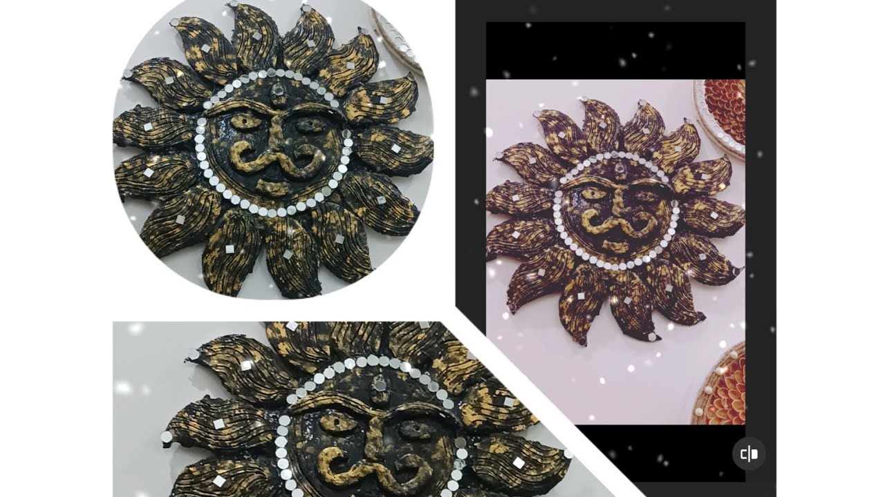 Diy wall Putty hanging craftPutty craftEasy craftCardboard craft