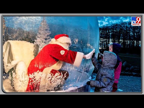 Santa Claus is in town, behind a COVID bubble