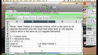 Review Celsius to Fahrenheit Conversion, Inverse Proportionality: Make a Table & Graph