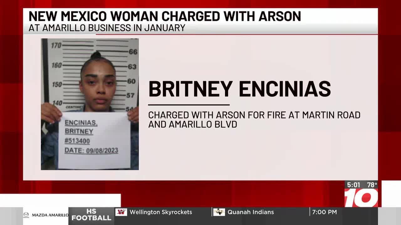 New Mexico woman charged with arson at Amarillo business - YouTube