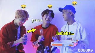 JUNG KOOK (정국 BTS) makes his hyungs laugh so hard