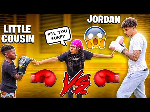 MY LITTLE COUSIN PULLED UP TO BOX JORDAN FOR ME!! *Can't Believe It Went This Far*