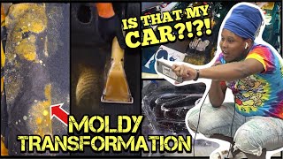 Deep Cleaning a UNBELIEVABLE Moldy Nissan | Best Customer Reaction | Car Detailing Transformation!