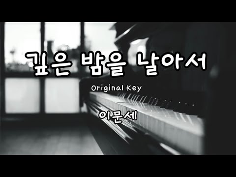 깊은 밤을 날아서 (코드, 피아노 반주) - 이문세