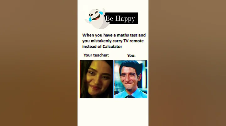 When You Have A Maths Test And You Mistakenly Carry TV Remote Instead Of Calculator 🤣🤣🤣🤣 | Be Happy|