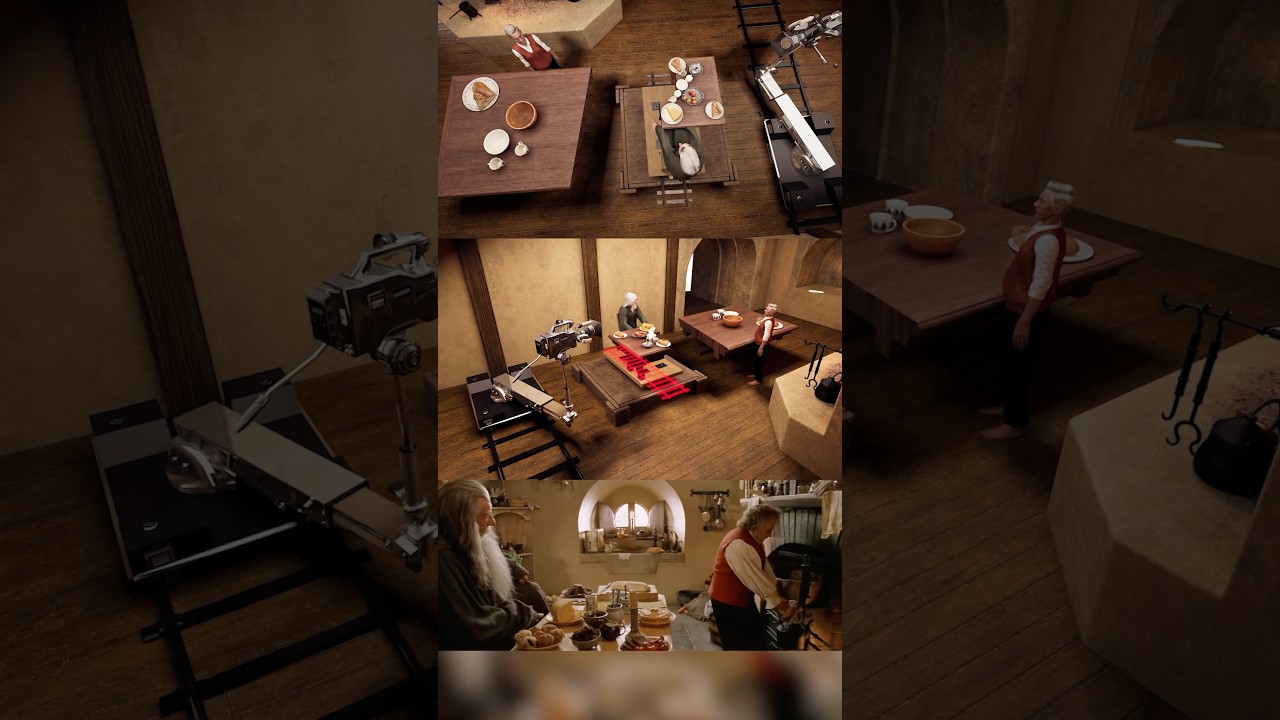 How they made Bilbo look so small in Lord of The Rings while moving the camera