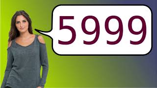 How to say '5999' in French