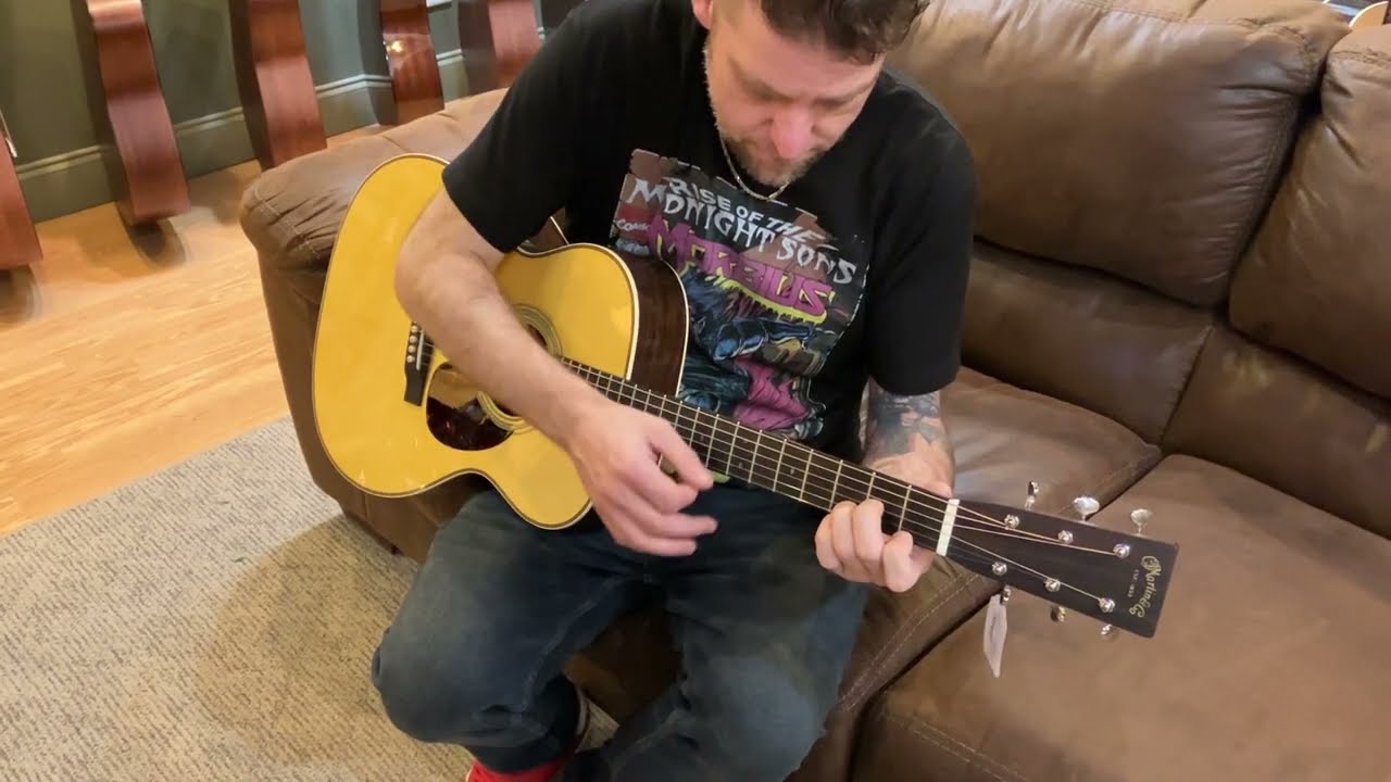 2022 Martin Custom Shop OM-28 Adirondack Top Acoustic Guitar (Short Demo)