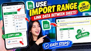 ⚡️ GOOGLE SHEETS TRICK: How to Use IMPORTRANGE to Link Data Between Spreadsheets on Mobile