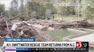 NY swift-water rescue team returns from assisting NC communities