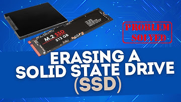 Erasing Data on A Solid State Drive (SSD)