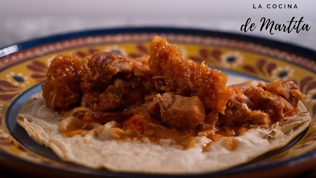 Pancita o chicharrón 🐷en salsa roja🍅. #CocinaMexicana #CocinaCasera 🏠