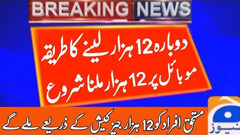 Ehsaas program | Insaf imdad program | RS 12000 | Ehsaas Emergency Cash Program | دوبارہ بارہ ہزار